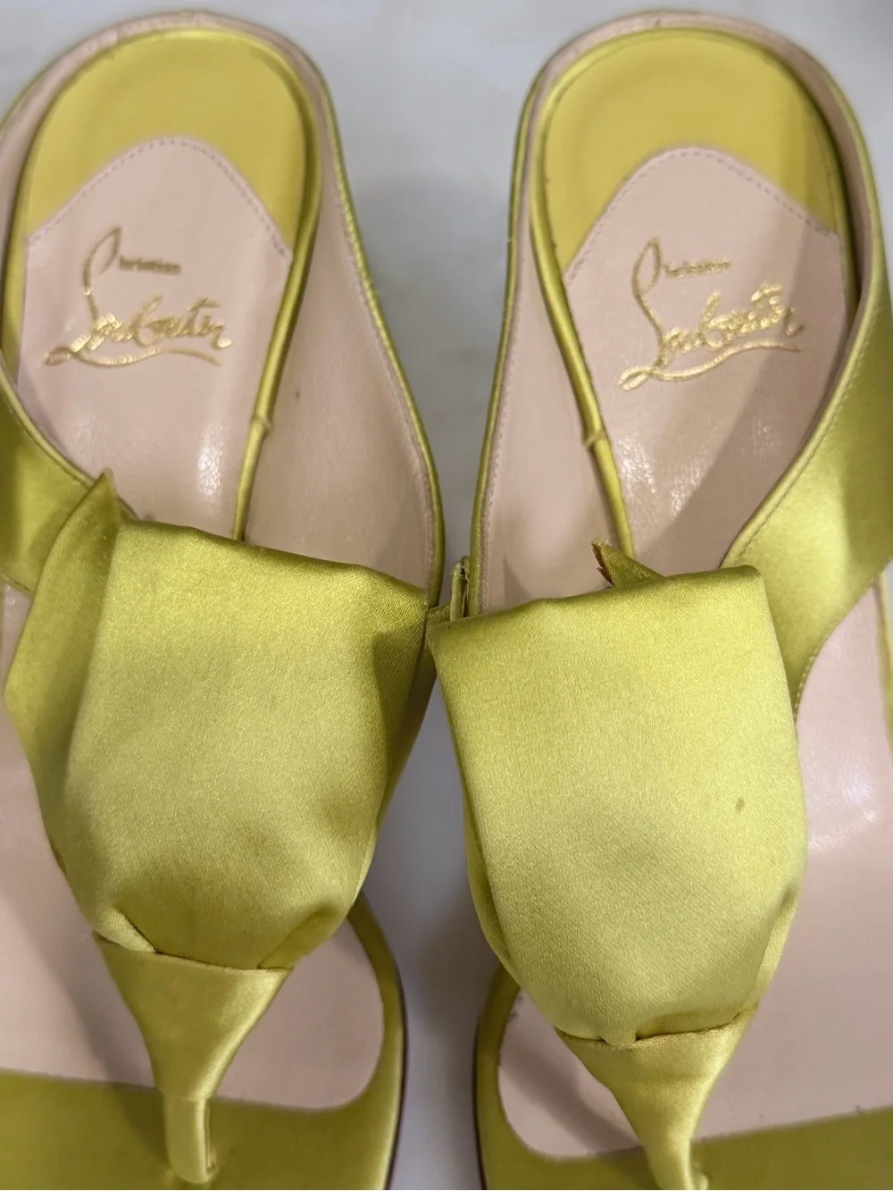 Christian Louboutin Satin Knot Sandals